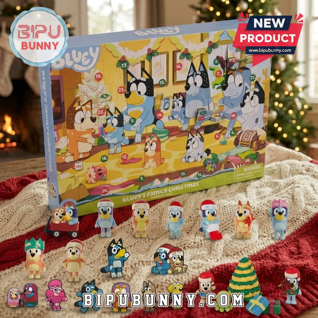 Bluey Family Christmas 24-Piece Advent Calendar Bluey Family Christmas 24-Piece Advent Calendar