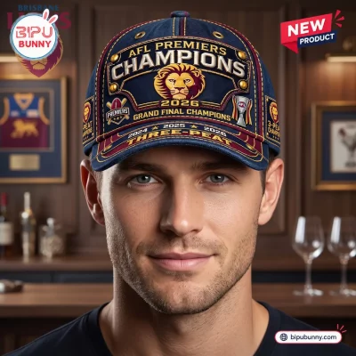 Brisbane Lions 2026 Three-Peat Championship Cap