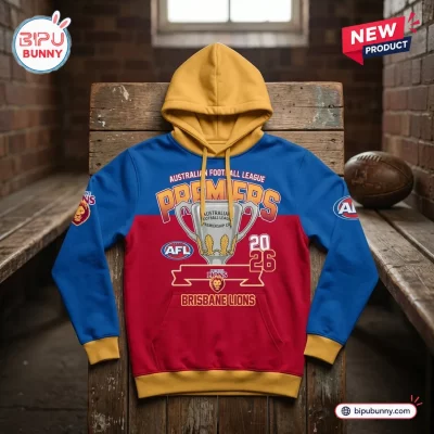 Brisbane Lions AFL 2026 Grand Final Premiers Hoodie