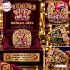 Collage of Brisbane Lions Three-Peat Gold Championship Ring angles inside presentation box.