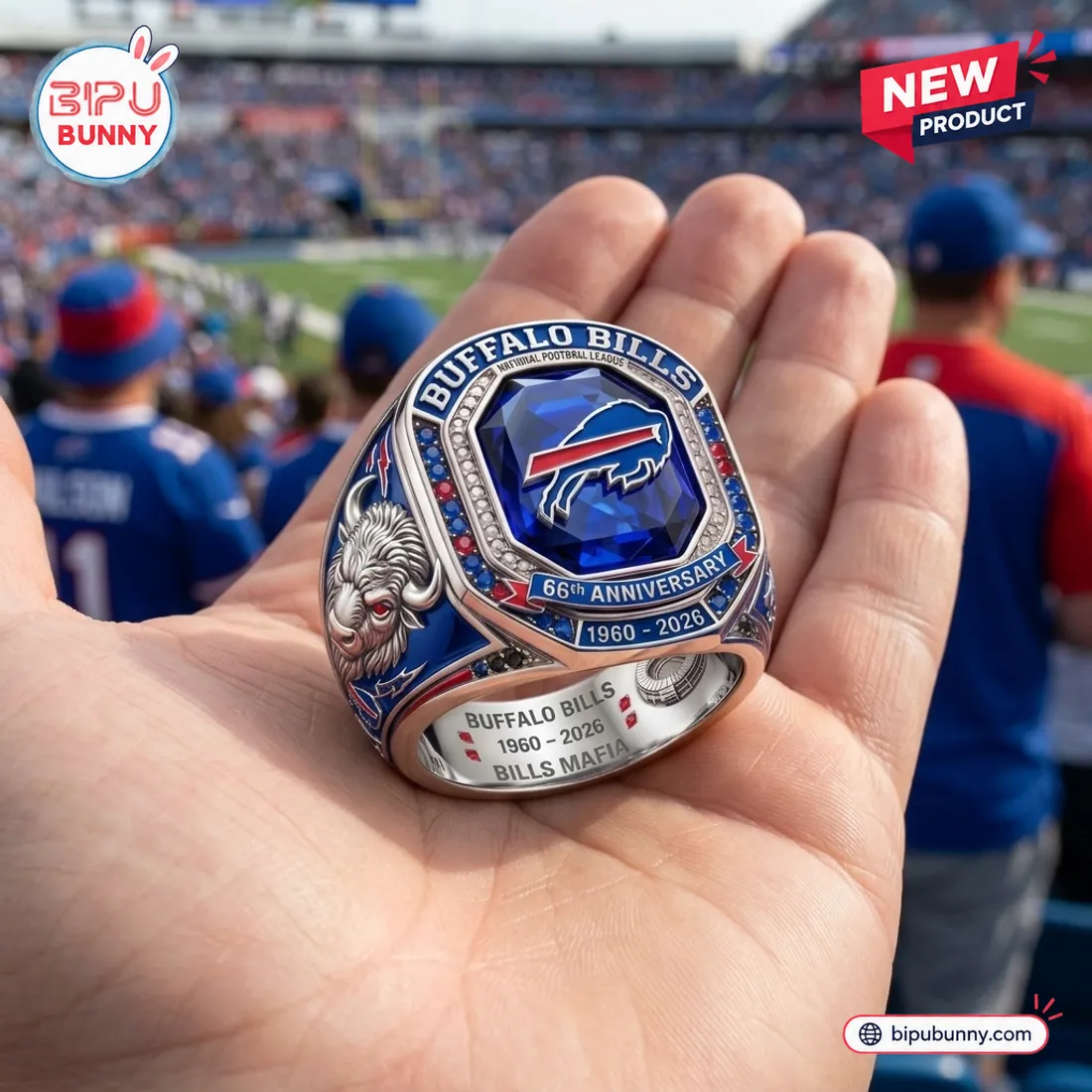 Buffalo Bills 66th Anniversary Championship Ring Buffalo Bills 66th Anniversary Championship Ring