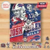 Buffalo Bills Josh Allen 2026 Advent Calendar featuring player graphics, numbered panels, and miniature collectible figures.