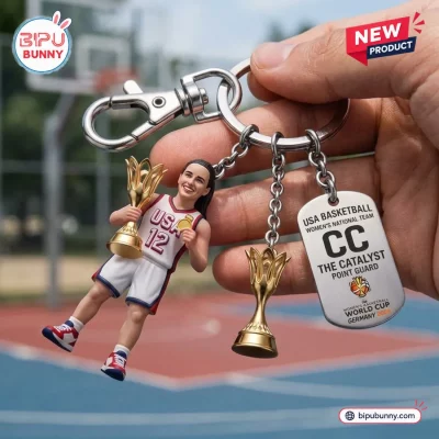 Caitlin Clark USA Basketball 2026 World Cup Keychain