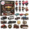 Chevrolet 115th Anniversary Advent Calendar 2026 featuring 24 miniature automotive collectibles and holiday themed items.