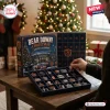 Chicago Bears Christmas Advent Calendar 2026 featuring Soldier Field, navy blue packaging, and assorted team-themed ornaments.