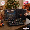 Chicago Bears Christmas Advent Calendar 2026 featuring blue box, Soldier Field graphic, and twenty-four collectible ornaments.