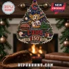 Chicago Cubs 150th Anniversary 1976-2026 Tree Ornament featuring the team mascot, Wrigley Field signage, and holiday accents.