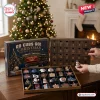 Chicago Cubs Christmas Advent Calendar 2026 with 24 numbered drawers and miniature baseball team-themed holiday ornaments.