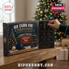 Chicago Cubs MLB Ornament Advent Calendar box featuring blue team colors, numbered compartments, and holiday imagery.