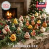 Christmas Chicken Advent Calendar 2026 featuring miniature festive chicken figurines on pine branches near a fireplace.