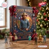 Chuck Norris 2026 Walker Texas Ranger Advent Calendar box with Western art, decorative ribbons, and six miniature figurines.