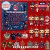 Cleveland Guardians 125th Anniversary 2026 Advent Calendar featuring 24 baseball-themed figurines on a red background.