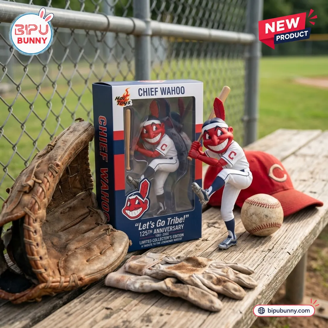 Cleveland Indians Chief Wahoo 125th Anniversary Figure Cleveland Indians Chief Wahoo 125th Anniversary Figure