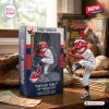 Cleveland Indians Chief Wahoo 125th Anniversary Figure with a baseball bat, packaged in a blue, red, and white window box.