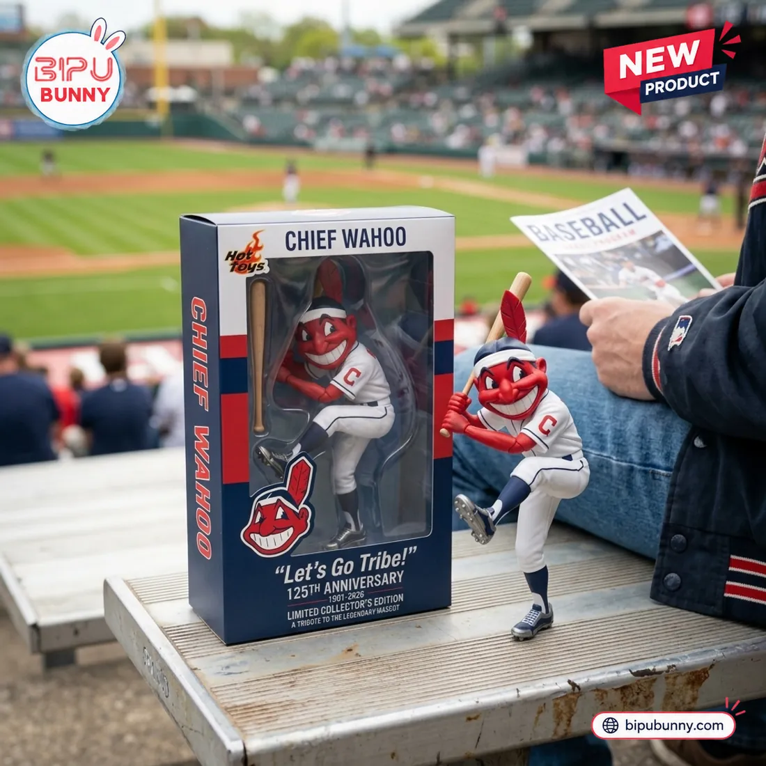 Cleveland Indians Chief Wahoo 125th Anniversary Figure Cleveland Indians Chief Wahoo 125th Anniversary Figure