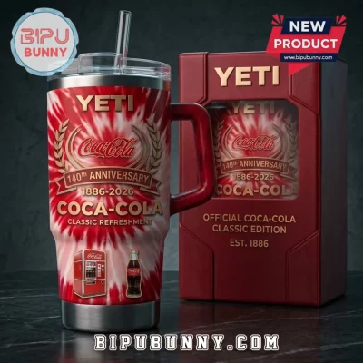 Coca-Cola 140th Anniversary Red YETI Handle Tumbler