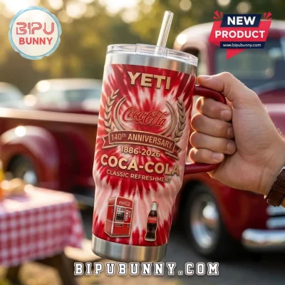 Coca-Cola 140th Anniversary Red YETI Handle Tumbler