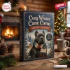 Front view of the Cozy Winter Cane Corso Advent Calendar box featuring a dog in a scarf.