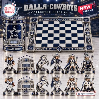Dallas Cowboys NFL Chess Set