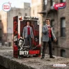 Dirty Harry 55th Anniversary Harry Callahan Hot Toys figure wearing a grey suit and red sweater, displayed with packaging.