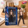 Doctor Who Heritage Collection Hot Toys Figure in packaging next to the poseable character figurine.