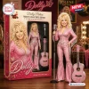 Front view of the Dolly Parton Tribute Collector's Edition Doll standing next to its open packaging box.