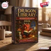 Front view of the Dragon Library Advent Calendar 2026 box featuring a small red dragon reading a book.