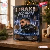 Front view of the Drake Iceman 2026 Advent Calendar box on a wooden table.