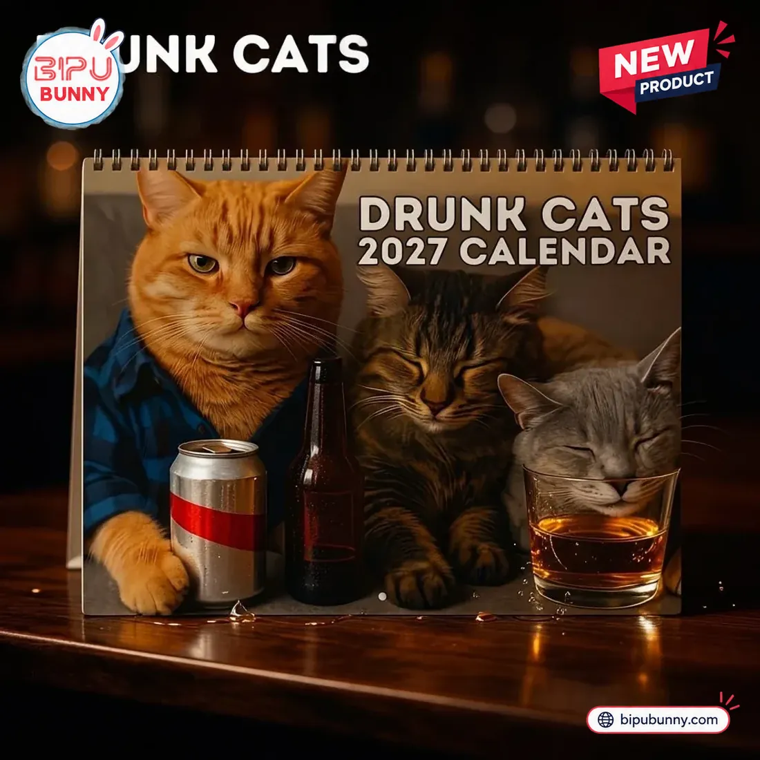 Drunk Cats 2027 Calendar Drunk Cats 2027 Calendar
