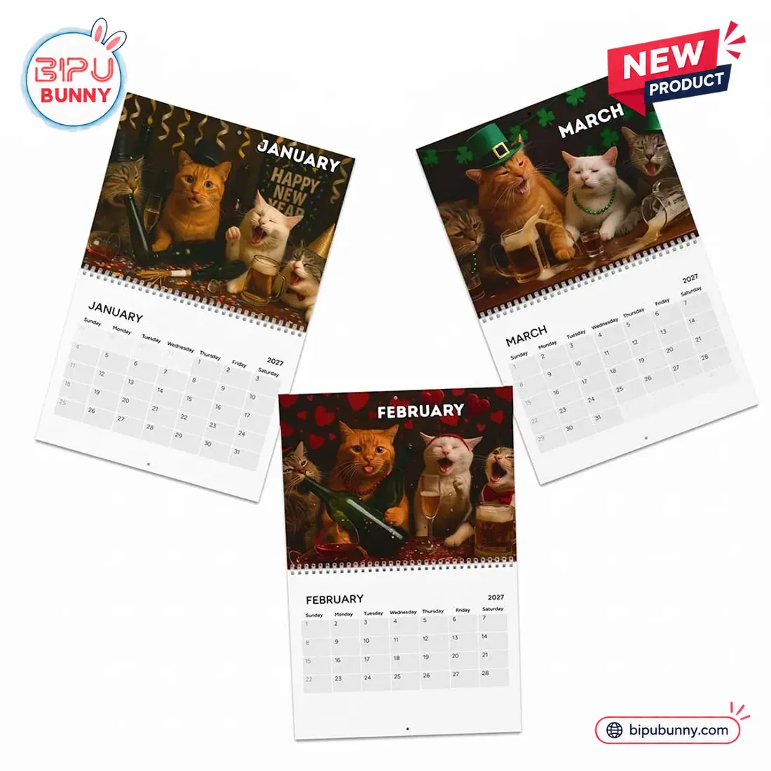 Drunk Cats 2027 Calendar Drunk Cats 2027 Calendar