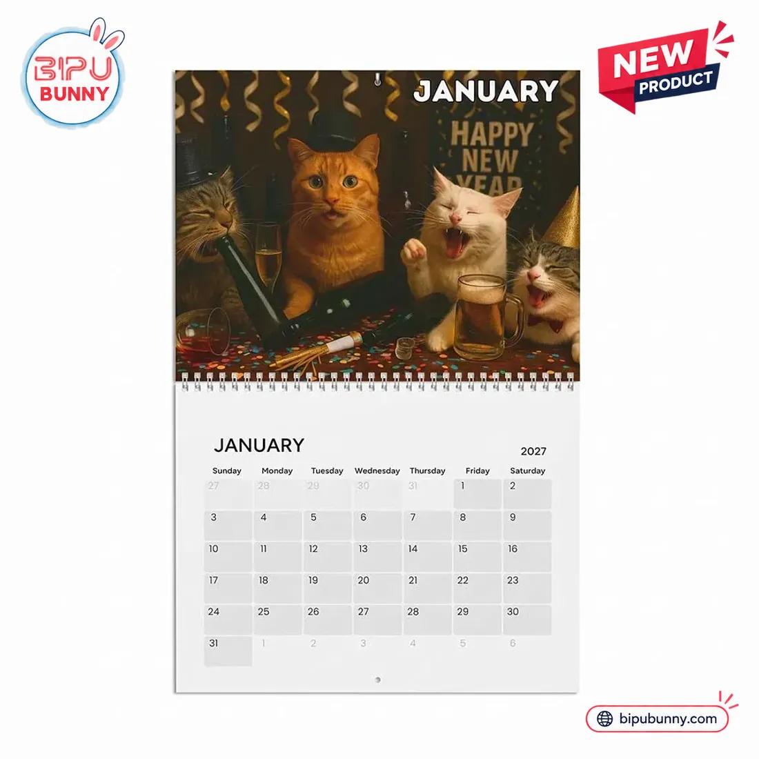 Drunk Cats 2027 Calendar Drunk Cats 2027 Calendar
