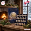 Front view of the Euro Proof 50th Anniversary Advent Calendar 2026 box and ornaments on a fireplace mantel.