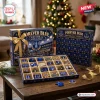 Front view of an Everton FC Forever Blue Christmas Advent Calendar box with open compartments displaying various club-themed trinket items.
