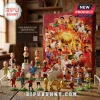 FIFA World Cup 2026 Advent Calendar featuring collectible soccer player bobbleheads and gold trophy replicas on a table.