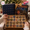 Florida Gators Christmas Advent Calendar 2026 featuring 24 numbered drawers, team-themed metal ornaments, and blue packaging.