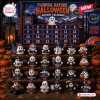 Florida Gators Halloween Advent Calendar 2026 featuring 24 miniature ghost figures in team gear on a wooden display.