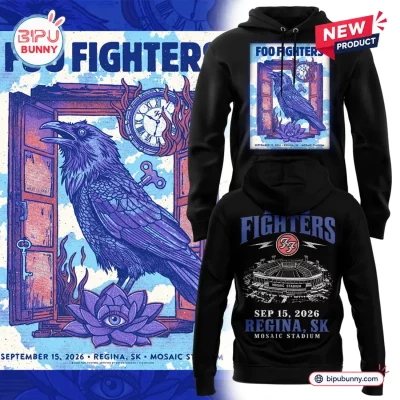 Foo Fighters 2026 Tour Mosaic Stadium Pullover Hoodie