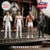 Freddie Mercury 2026 The Legend Advent Calendar figures in iconic outfits standing on a professional audio mixing console.