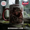 Freddy Krueger Never Sleep Again Red Handle Mug features the horror icon reaching out with bladed fingers on a white mug.