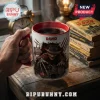 Freddy Krueger Never Sleep Again Red Handle Mug featuring a personalized name on a white ceramic cup with a claw design.