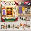 Front view of a 32nd anniversary advent calendar featuring character figures and iconic show symbols in a box set.