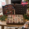 Georgia Bulldogs Christmas Advent Calendar 2026 with 24 custom team-themed ornaments inside a branded display box.