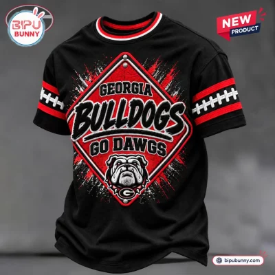 Georgia Bulldogs Football Mascot Black T-Shirt