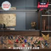 Godzilla 24-Piece Figurine Advent Calendar featuring various miniature kaiju monsters arranged on a wooden desk.