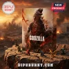 Godzilla 24-Piece Figurine Advent Calendar featuring a central monster print on a perforated box with mini kaiju figures.
