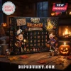 Gravity Falls Halloween Advent Calendar 2026 box with Dipper, Mabel, and Bill Cipher graphics on a wooden table.