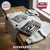 Gray School Mascot Striped Sleeve Hoodie featuring black distressed lettering on a heather gray fabric.