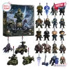Halo 25th Anniversary Christmas Advent Calendar 2026 featuring numbered slots and miniature character figurines.