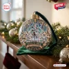 Close-up of a Hatsune Miku 20th Anniversary Christmas Ornament with a diorama scene inside.