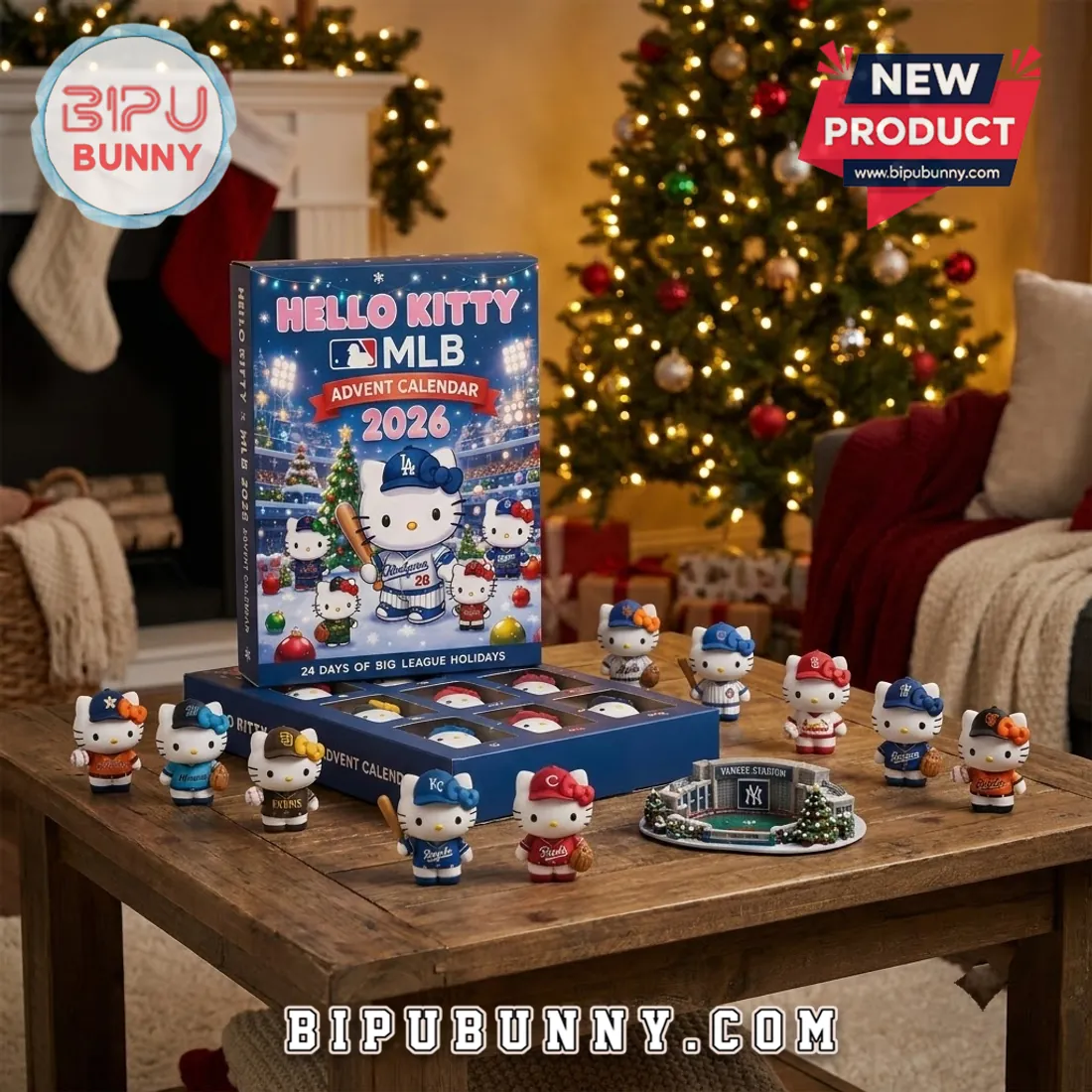 Hello Kitty x MLB 2026 Baseball Christmas Advent Calendar Hello Kitty x MLB 2026 Baseball Christmas Advent Calendar